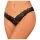 Obsessive sieviešu atvērta mežģīņu stringi melni - XL/XXL