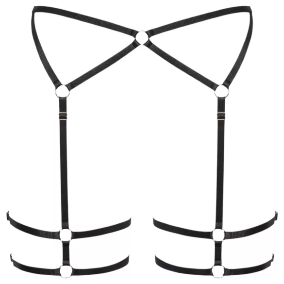 Cottelli - sieviešu stringi plāni melni - L/XL