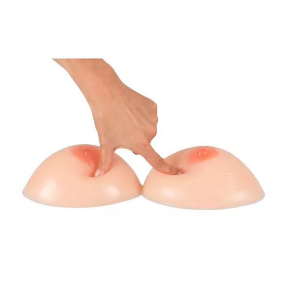 Cottelli - silikona push-up krūšu ieliktnis ar krūšu galiņiem 2x600g