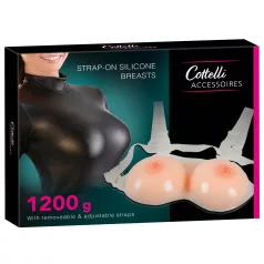 Cottelli - silikona pievienojamās push-up krūtis 2x600g