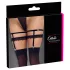 Cottelli - mežģīņu augšstilba josta ar rotājumiem melna - L/XL