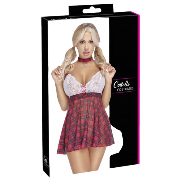 Cottelli - skolas meitenes tērps (sarkans-balts)