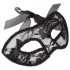 Cottelli - mežģīņu acs maska ar veidotu formu melna