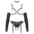 Bad Kitty - bondage ķermeņa jostas komplekts melns - L