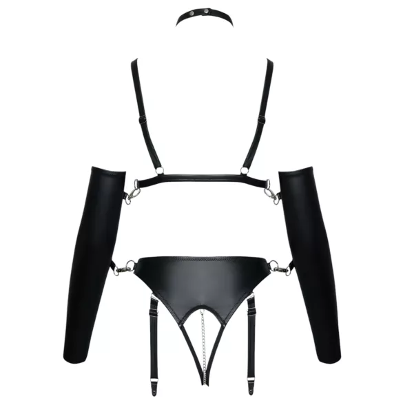 Bad Kitty - bondage ķermeņa jostas komplekts melns - L