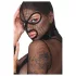 Bad Kitty - caurspīdīgs BDSM tīklveida komplekts ar pletni (melns) - L
