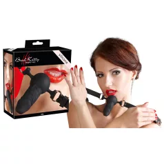 Bad Kitty - silikona mutes aizbāznis ar nelielu dildo melns