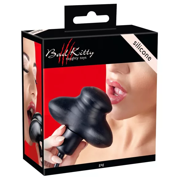 Bad Kitty - piepūšama mutes bumbiņa melna