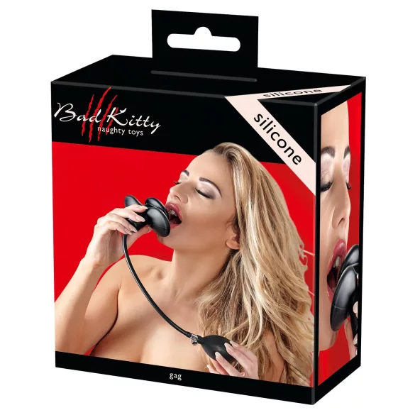 Bad Kitty - piepūšama mutes bumbiņa melna