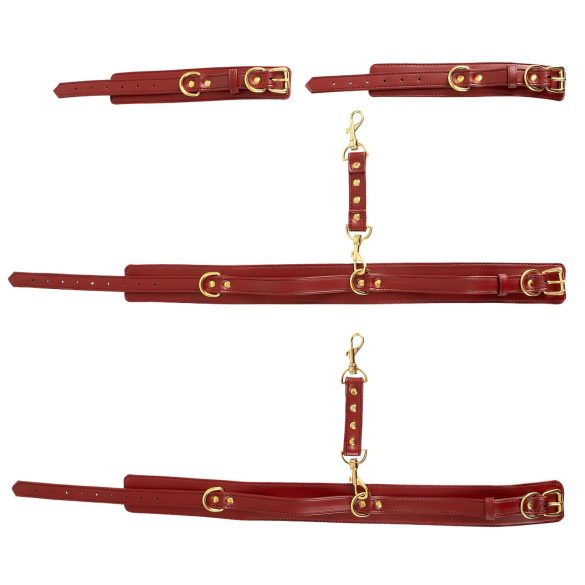 Bad Kitty - roku un kāju aproču komplekts sarkans