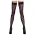 Cottelli Legwear - sieviešu augšstilba zeķes ar leopardu rakstu melnas - 4