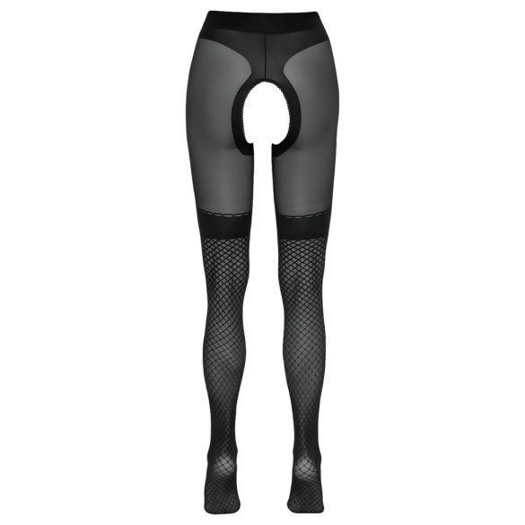 Cottelli - atvērtas zeķes ar tīkliņveida ielaidumiem melnas - 4