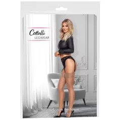   Cottelli - sieviešu zīdaini gludas pašnoturošās zeķes bēšas - M