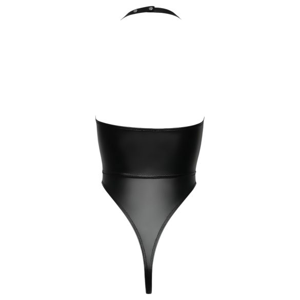 Cottelli Party - sieviešu spīdīgs bodijs ar kakla lenci melns - L