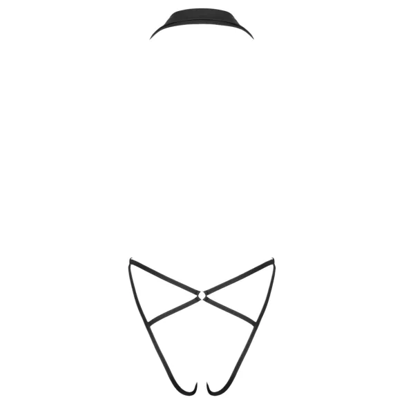 Cottelli Party - sieviešu bodijs ar apkakli melns - M/L