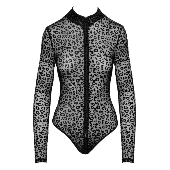 Noir - leoparda raksta, garāmērma T-krekls (melns) - M