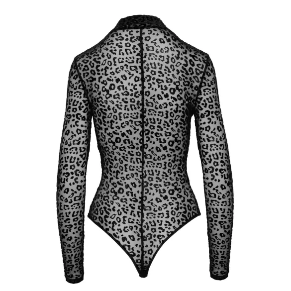 Noir - leoparda raksta, garāmērma T-krekls (melns) - M