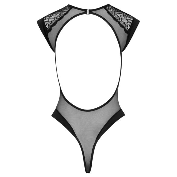 Cottelli - sieviešu caurspīdīgs mežģīņu bodijs melns