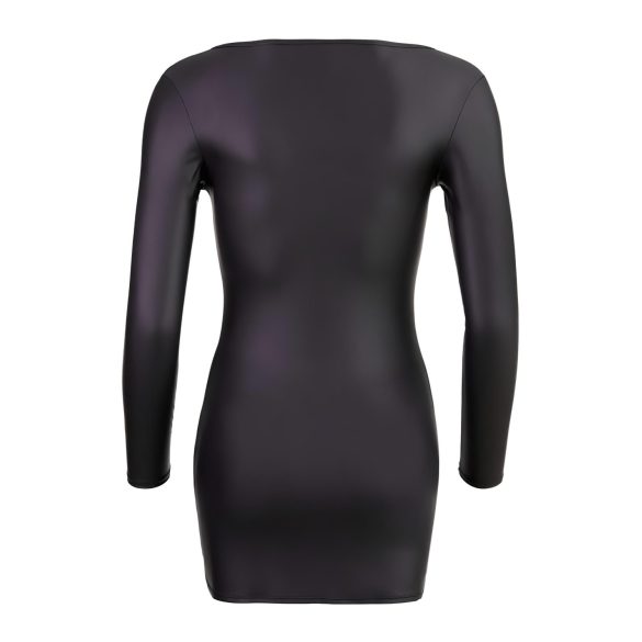 Cottelli - sieviešu mini kleita ar rāvējslēdzēju un rhinestones melna - L