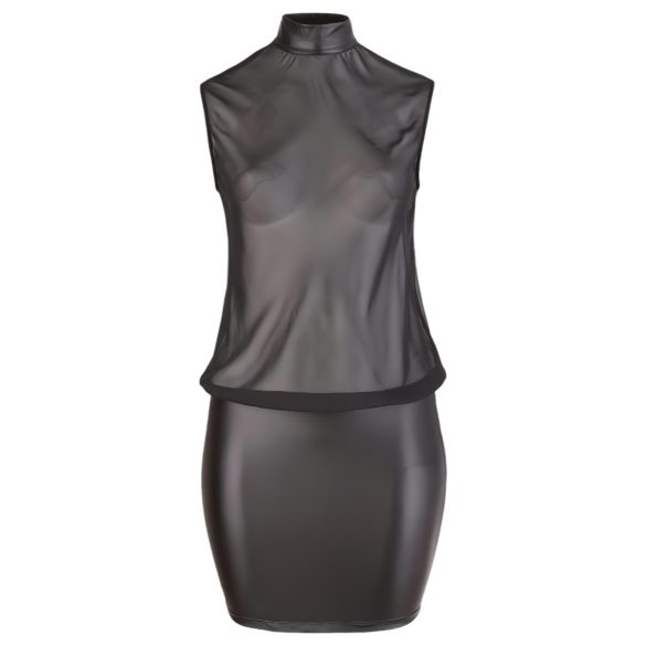 Cottelli plus size sieviešu spīdīga šifona kleita melna - 2XL