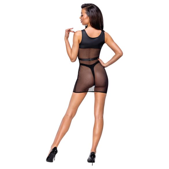 Cottelli - caurspīdīgs ballīšu komplekts (melns) - M