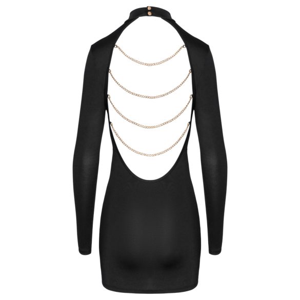 Cottelli - mini kleita ar atvērtu muguru un ķēdēm, melna