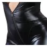 Cottelli plus size sieviešu spīdīgs garroku kombinezons melns - 2XL