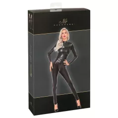   Noir - sieviešu garš jumpsuits ar čūskādas rakstu melns - M