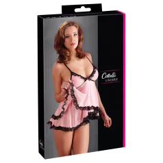 Cottelli - babydoll ar volāniem sievietēm melns