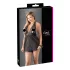 Cottelli plus size babydoll ar mežģīnēm melns - 3XL