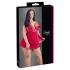 Cottelli plus size babydoll ar mežģīnēm sarkans - 3XL