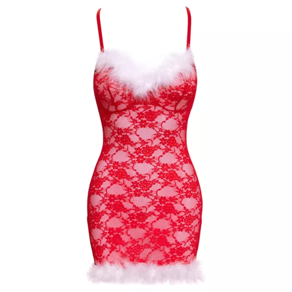 Cottelli - Ziemassvētku mini kleita (sarkana) - L/XL