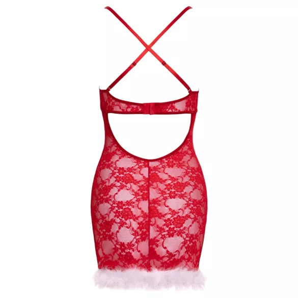 Cottelli - Ziemassvētku mini kleita (sarkana) - L/XL