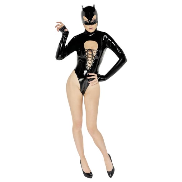 Melnais Samts - Batwoman melnais ķermena kostīms - L