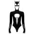 Melnais Samts - Batwoman melnais ķermena kostīms - XL