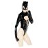 Melnais Samts - Batwoman melnais ķermena kostīms - XL
