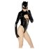Melnais Samts - Batwoman melnais ķermena kostīms - XL