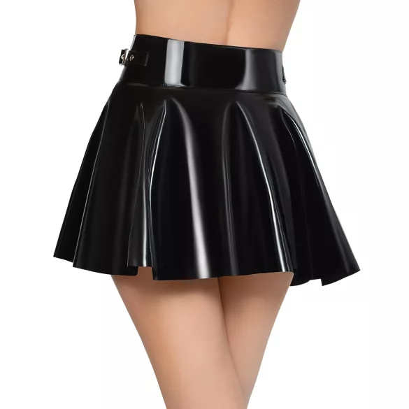 Black Level - plisēta mini svārki melni - M