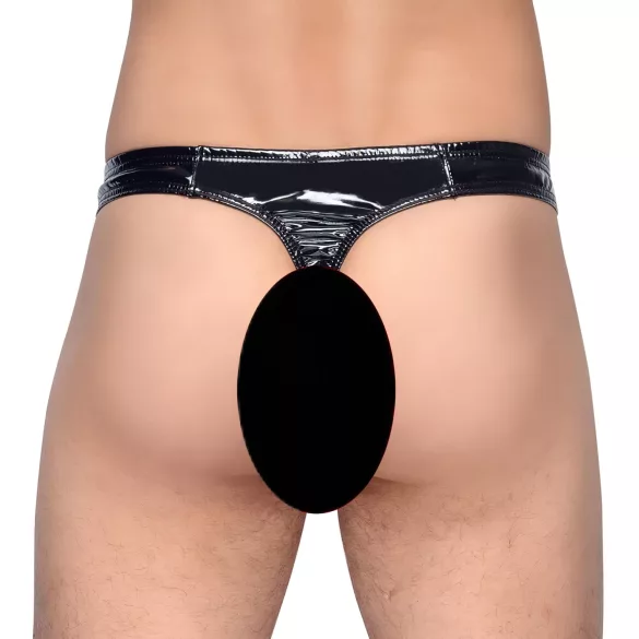 Black Level - vīriešu stringi klasiskie lakoti melni