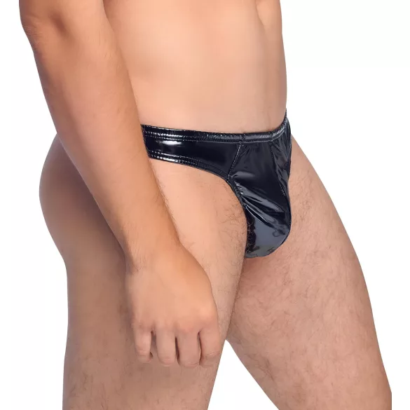 Black Level - vīriešu stringi klasiskie lakoti melni - L