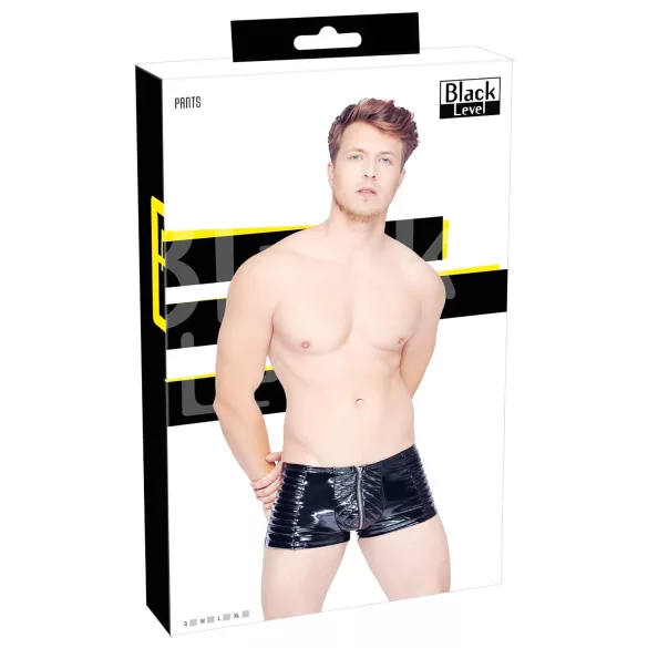 Black Level - vīriešu šorti ar rāvējslēdzēju melni - M