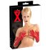 LATEX - gari, unisex cimdi (sarkani) - XL
