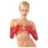 LATEX - gari, unisex cimdi (sarkani) - XL