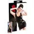 LATEX - bezpiedurkņu mini kleita melna