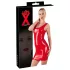 LATEX - mini kleita bez piedurknēm sarkana latex - S
