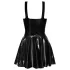 LATEX - mini kleita ar volāniem (melna) - M