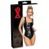 LATEX - melnās lateksa bodijs ar garu rāvējslēdzēju - M