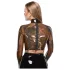 LATEX - sieviešu caurspīdīgs lateksa tops melns