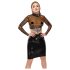 LATEX - caurspīdīgs lateksa tops (caurspīdīgs-melns)