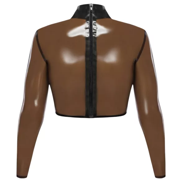 LATEX - sieviešu caurspīdīgs lateksa tops melns